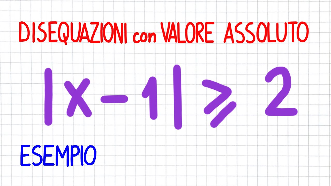 DISEQUAZIONI CON VALORE ASSOLUTO - esempio _ EV36 - What a Math!